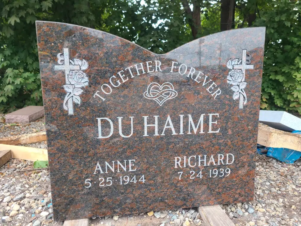 Granite Headstone (local) hand-carved by Headstone Finder in NJ — image 2